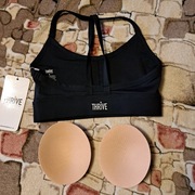 Thrive czarny top stanik biustonosz sportowy S