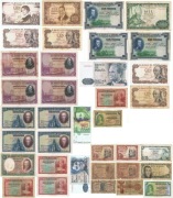 Hiszpania 36 banknotów 1925 - 1985 w stanie obiegowym m.in. 10000 peset