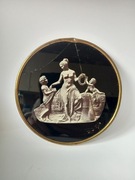 Obrazek antyczny motyw za szkłem 