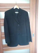 Garnitur (marynarka, kamizelka, spodnie na zamek z mankietami) L