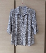 Elegancka bluzka rozpinana rozm 46 rękaw 3/4