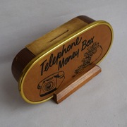 Stara angielska Skarbonka Ozdobne pudełko. Vintage. 1970