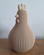 Duża Kura Wielkanocna 3D Druk 18cm