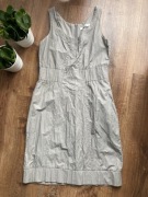 Sukienka szaro beżowa 36 Reserved S