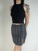 Czarna mini spódniczka w kratkę rozm. XS Shein