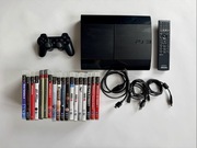 Konsola PlayStation 3 Super Slim 18 gier WIELKI ZESTAW cena do negocjacji