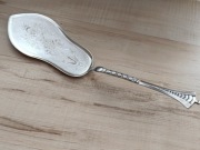 POSREBRZANA ŁOPATKA DO CIASTA TORTU ŚRODEK STOŁU SECESJA 27,5cm