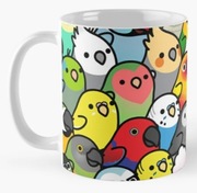 Kubek na kawę w papugi