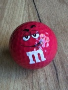 Piłeczka golfowa czerwona M&M's golf ball kolekcjonerska