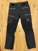 SPODNIE NORRONA SVALBARD HEAVY DUTY roz-S stalowe, czarny strecz 76-80 pas