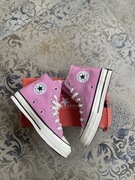 Buty damskie młodzieżowe Converse Chuck Taylor Hi rozowe 35 22cm gumowe