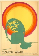 CZARNY WIATR Plakat filmowy Krajewski '70