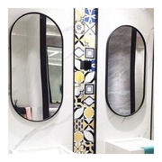 Lustro owalne czarne