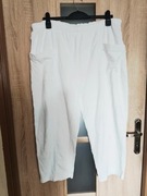 Białe spodnie dresowe luźne do domu do spania rozmiar 48