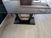 Stół rozkładany szklany czarny Signal Sydney 90x160(220)