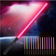 ZABAWKOWY MIECZ ŚWIETLNY ŚWIECĄCY Z DŹWIĘKIEM 14 KOL.