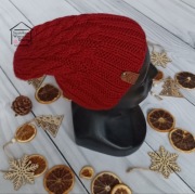 Czapka beanie na zimę,ciepła, wełniana, rękodzieło, handmade 