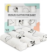 Pieluchy muślin 4 szt 80x80 cm 