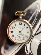 Zegarek kieszonkowy  Elgin 49,5mm pozlacany sprawny 