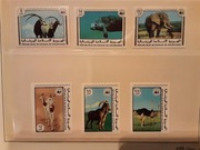 Mauretania 1978 Mi 595-600 słoń struś kozica  WWF seria CIĘTA  idealna 90 €