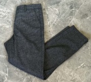 Mango Spodnie Garniturowe Szare w Kratę Eleganckie 38/M Idealny stan!