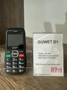 Telefon komórkowy GUWET D1 czarny duże cyfry SOS stan bdb gwarancja