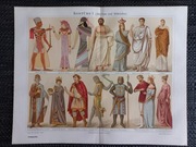 Kostume I - duża chromolitografia 1897 r