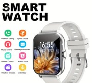 Smartwatch Bluetooth dotykowy szary zegarek sport + GRATIS opaska