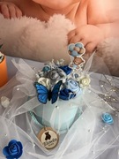 Bukiet z ubranek z okazji narodzin - BABY SHOWER - CHRZEST