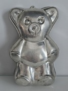 Wilton, forma do ciasta "Miś", aluminium, 29 cm x 19 cm, Vintage, Niemcy