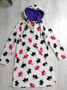 ciepły miękki szlafrok, bluza z kapturem roz 158/164