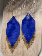 Kolczyki z japońskich koralików.