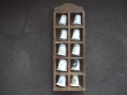 Naparstki 10 x głównie bone china pudełko gratis