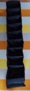 Wisząca półka, IKEA, SKUBB 16578, 9 przegród, czarny, 22x34x120 cm