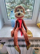 Stara zabawka z czasów Prl kolekcja małpka trociniak