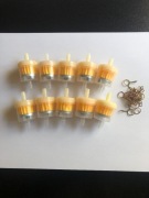 Filtr paliwa Komar Romet Jawka Quad komplet 10szt.plus zaciski