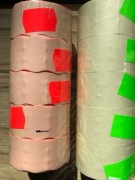 Taśma dwurzędowa do metkownicy 26x16 zielona 5 rolek
