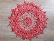 Serweta 3D, serwetka, koral 42 cm 