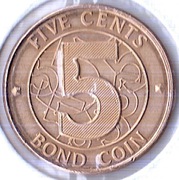 ZIMBABWE 5 cent 2014, KM# 17, UNC