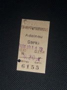 Magnes Bilet Adelnau (Odolanów) - Ostrowo / Garki