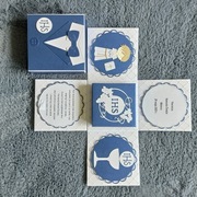 Kartka exploding  box komunia pamiątka komunijna