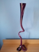 Wazon szklany, ozdobny - serpentyna.