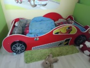 łóżko dla chłopca, auto, formuła, samochód