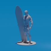 Figurka Silver Surfer z Marvel Rivals