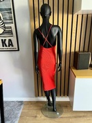 Zara czerwona dopasowana sukienka r. S  ref. 4174/206