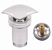 KLIK-KLAK  korek z przelewem kwadratowy i okrągły - 2 sztuki MOSIĄDZ 