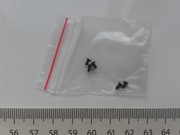 Mini wkręty, nowe, nie używane 4mm, czarne