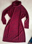 Sukienka burgundowa z golfem roz. XL/XXL