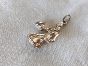 Stary srebrny wisiorek art.jewellery Panna