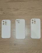 Etui silikonowe do iPhone 15 Pro Max / 15 Pro / 15 Plus – kremowe